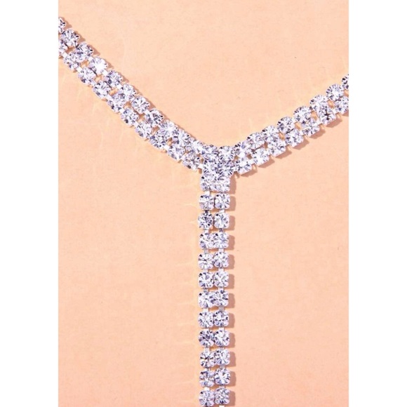 FASHION RHINESTONES Y LARIENT NECKLACE - Picture 2 of 5